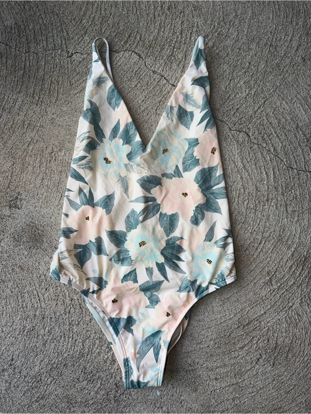 BILLABONG x SALTY BLONDE Sandy Babe One Piece Floral Swimsuit Tie Detail Medium - Picture 3 of 8